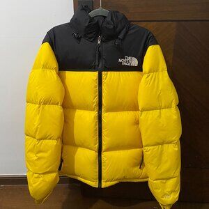 The North Face Color Yellow Mens Puffer Jacket